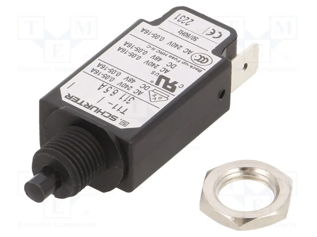 Disjuntor Contra Sobreintensidades, Unom: 240vac, 48vdc, 6,5a