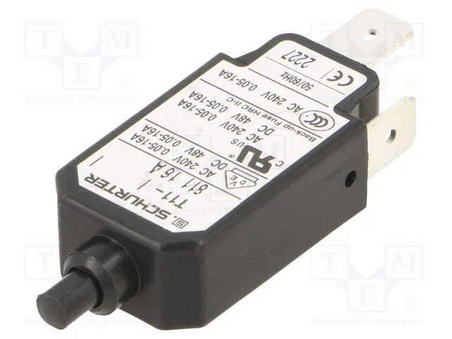 Disjuntor Contra Sobreintensidades, Unom: 240vac, 48vdc, 16a