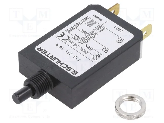 Disjuntor Contra Sobreintensidades, Unom: 240vac, 28vdc, 18a