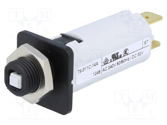 Disjuntor Contra Sobreintensidades, 240vac, 32vdc, 14a, Spst