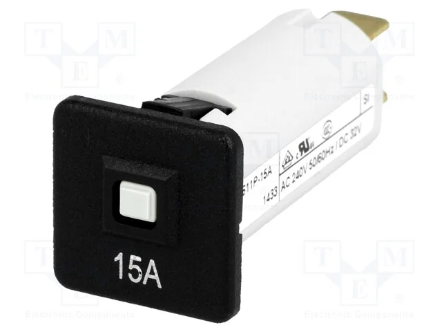Disjuntor Contra Sobreintensidades, 240vac, 32vdc, 15a, Spst