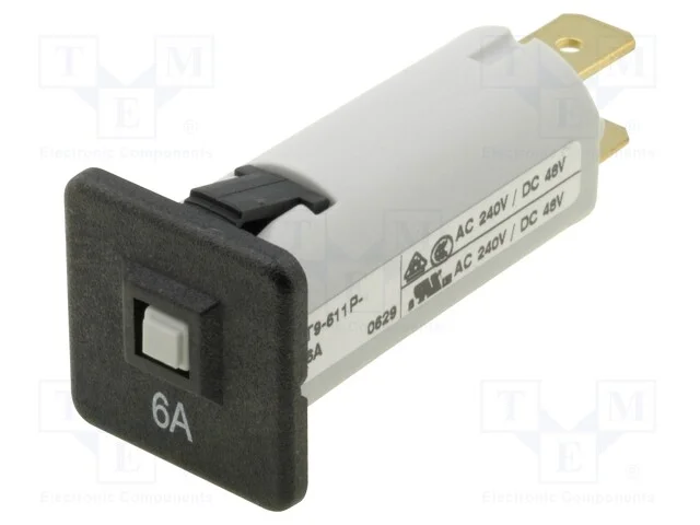 Disjuntor Contra Sobreintensidades, 240vac, 48vdc, 6a, Spst, Mcb