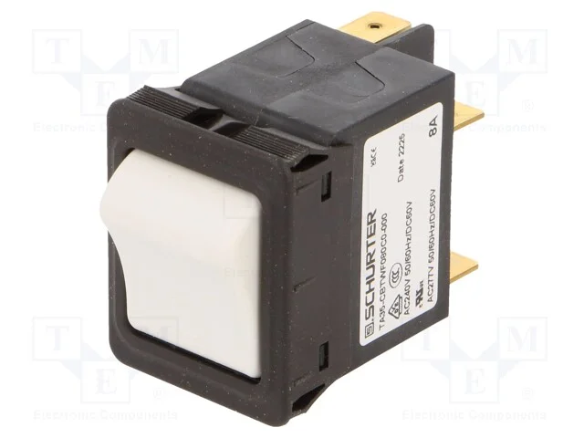 Disjuntor Contra Sobreintensidades, Unom: 240vac, 60vdc, 8a, Mcb