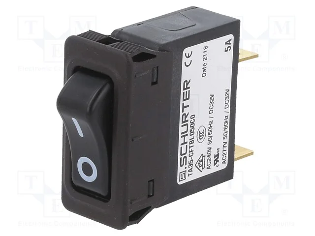 Disjuntor Contra Sobreintensidades, Unom: 240vac, 32vdc, 5a, Spst