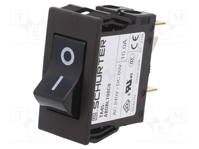 Disjuntor Contra Sobreintensidades, Unom: 240vac, 60vdc, 10a