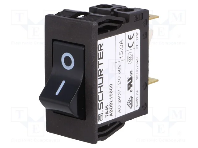 Disjuntor Contra Sobreintensidades, Unom: 240vac, 60vdc, 15a