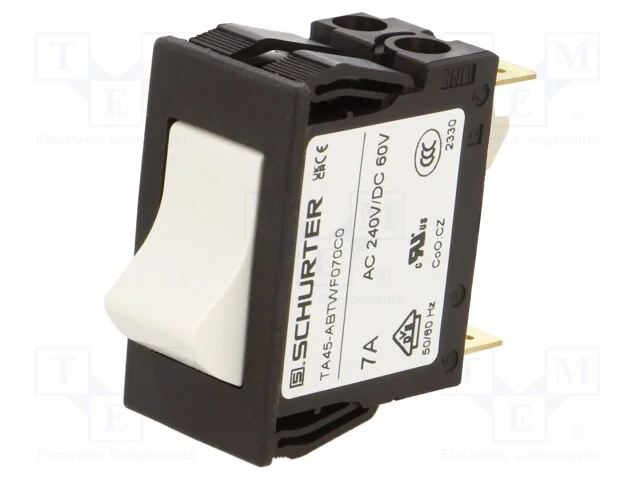 Disjuntor Contra Sobreintensidades, Unom: 240vac, 60vdc, 7a, Dpst