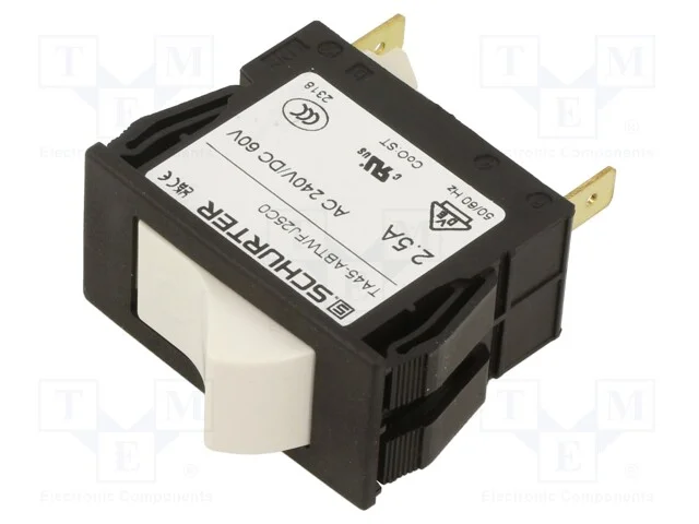 Disjuntor Contra Sobreintensidades, Unom: 240vac, 60vdc, 2,5a