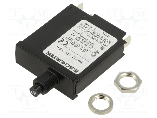 Disjuntor Contra Sobreintensidades, Unom: 240vac, 28vdc, 0,6a