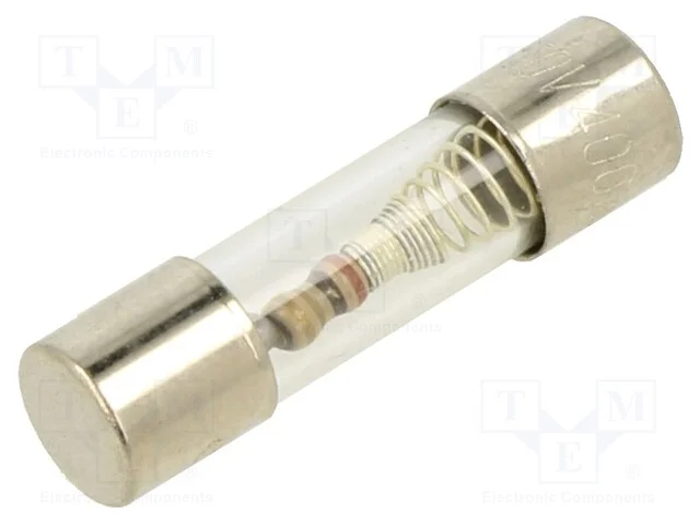 Fusível: Baixa Tensão, Retardado, 400ma, 250vac, de Vidro, 5x20mm