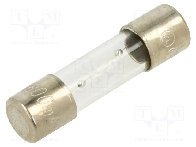 Fusível: Baixa Tensão, Retardado, 800ma, 250vac, de Vidro, 5x20mm
