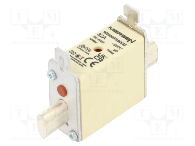 Fusível: Baixa Tensão, Gg, 32a, 500vac, 250vdc, Nh000