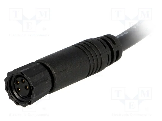 Conector: M8, 1m, fêmea, PIN: 4, simples, ficha, .