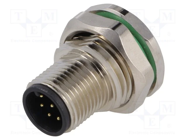 Tomada, M12, Pin: 8, Macho, Código A-Devicenet / Canopen, Tht, Ip67