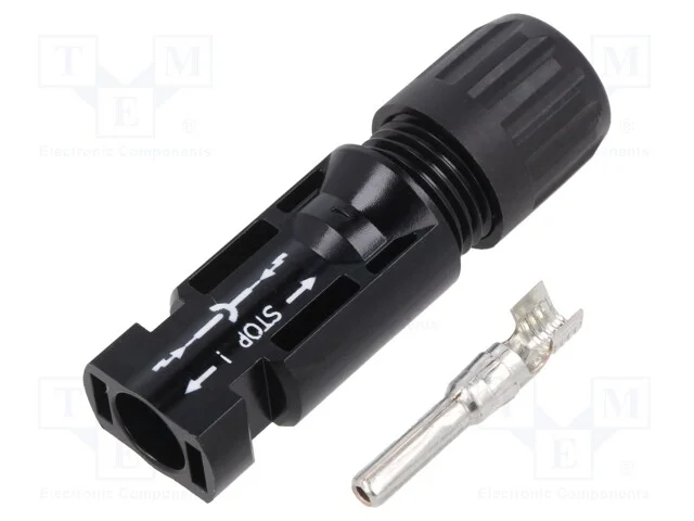 Conector: solares, macho, simples, 4÷6mm2, cerrar.