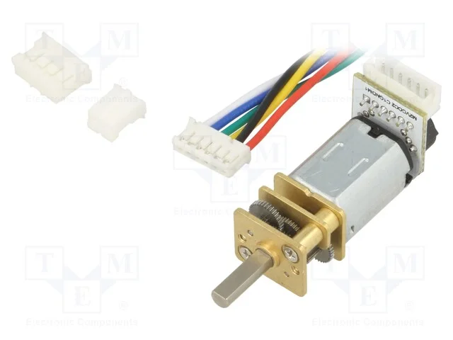 Motor: Dc, com Encoder,Com Transmissão, 6vdc, 170ma, 52rot./Min