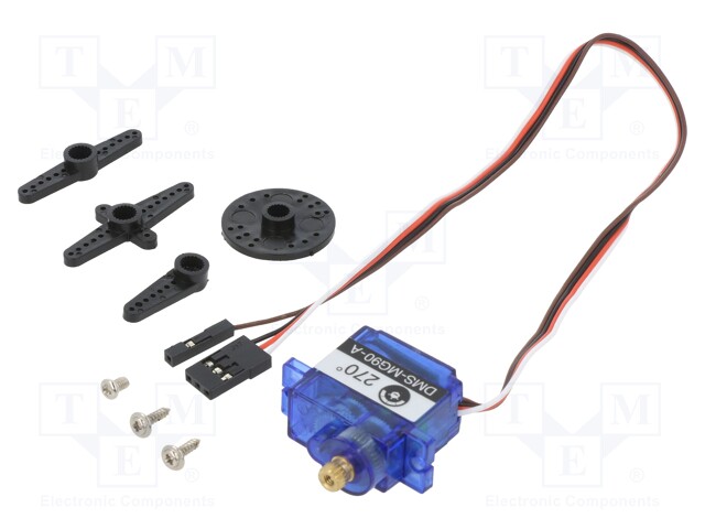 Motor: Servomecanismo, 4,8÷6vdc, Micro, Analógico, Metal, 270, Jr