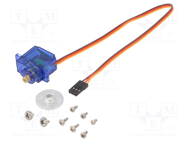 Motor: servomecanismo, 4,8÷6VDC, micro, analógico.