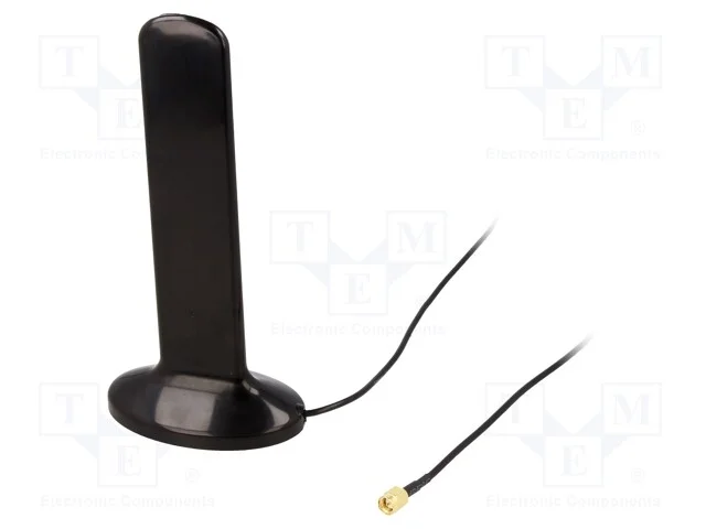 Antena, 5g,Lte, 6dbi, Imã, 50o, 680÷4900mhz, Macho,Sma, -40÷85c