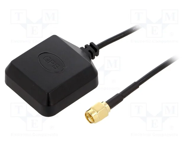 Antena, GPS, 3dBi, RHCP, imã, 50O, 39x33x14mm, SM.