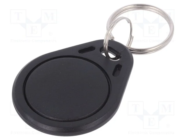 Porta-Chaves Rfid, Pl&aacute;stico, Preta, 125khz, 8brom
