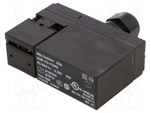 Interruptor de Segurança: de Bloqueio, Azm 170, Nc + No, Ip67