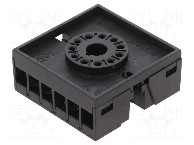 Acess.para relés: base, PIN: 11, para trilho DIN,.