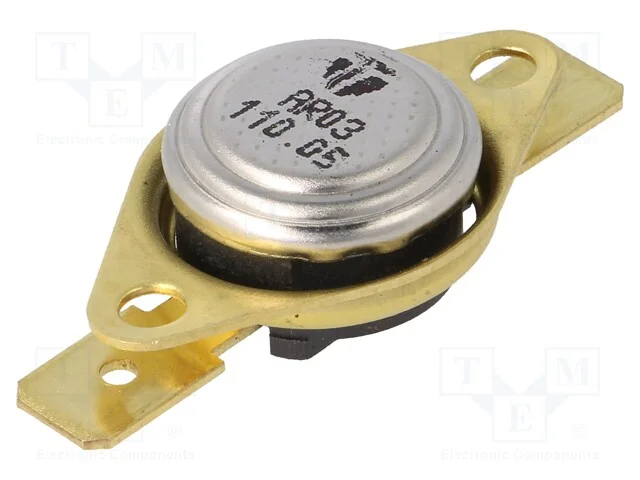 Sensor: Termostato, Spst-Nc, 110c, 16a, 250vac, Conectores 6,3mm