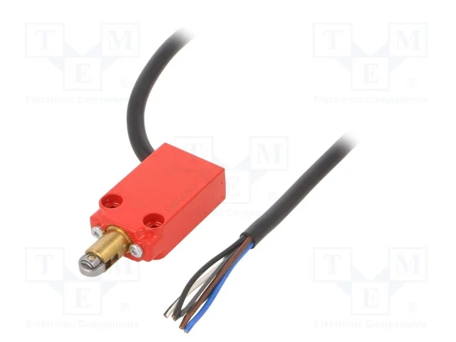 Interruptor Extremo, Rolo de Metal 10mm, No + Nc, 10a, Cabo 2m