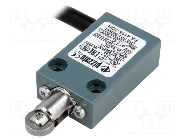 Interruptor Extremo, Haste com Rolo Paralelo, No + Nc, 10a, 20mm