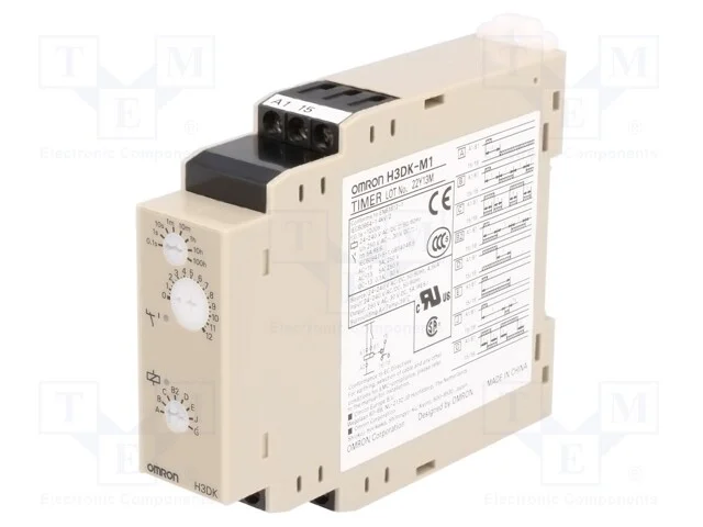 Relé temporizado, 0,1s÷1200h, SPDT, 250VAC/5A, Ut.