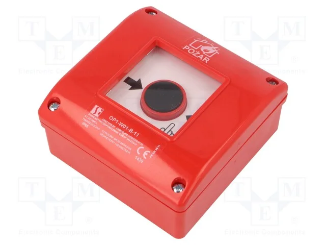Interruptor de Segurança: Alarme de Incêndio, Op1, Nc + No, Ip65