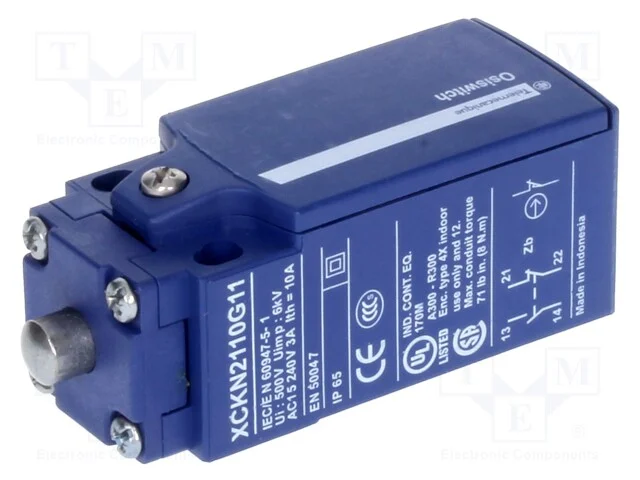 Interruptor Extremo, Haste 8mm, No + Nc, 10a, Max.240vac, Pg11