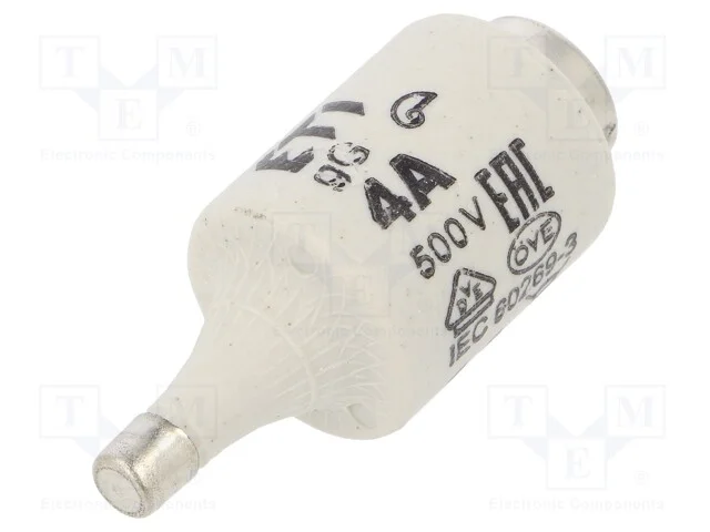 Fusível: Baixa Tensão, Gg, 4a, 500vac, 500vdc, Cerâmico, Dii, D