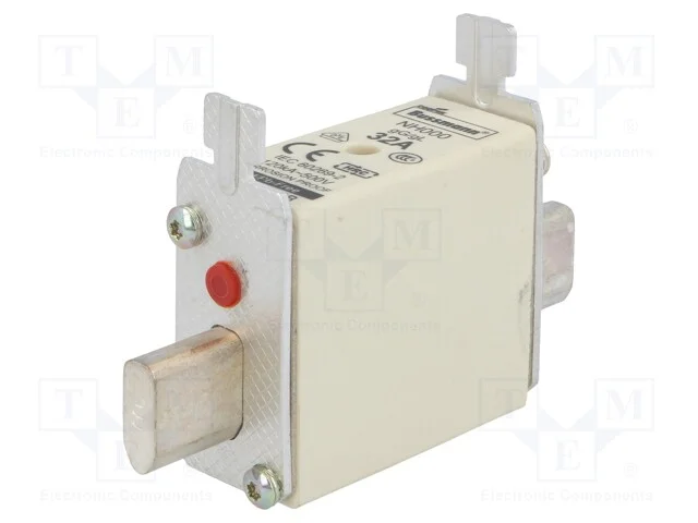 Fusível: Baixa Tensão, 32a, 500vac, 250vdc, Cerâmico,Industrial