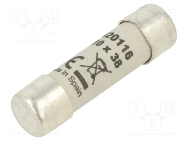 Fusível: Baixa Tensão, Gg, 16a, 500vac, 250vdc, 10,3x38mm