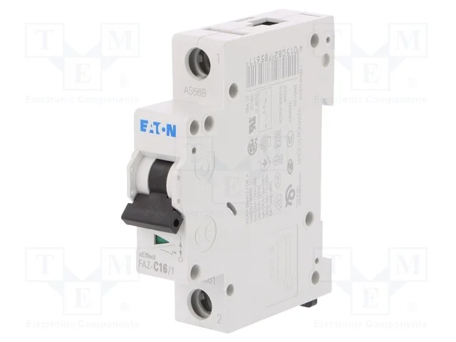 Disjuntor Contra Sobreintensidades, 230/400vac, Inom: 16a, Car: C