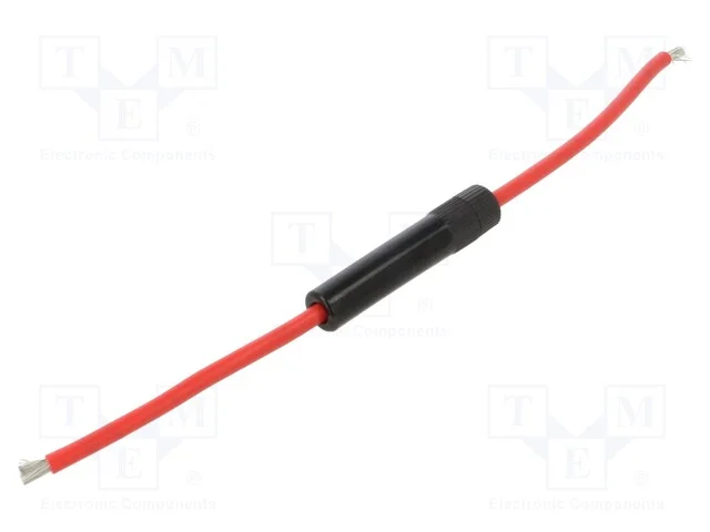 Tomada, fusíveis cilíndricos, 6,3x32mm, Imax: 30A.