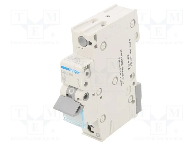Disjuntor Contra Sobreintensidades, 230/400vac, Inom: 16a, Car: B