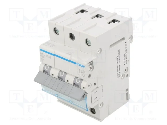 Disjuntor Contra Sobreintensidades, 230/400vac, Inom: 63a, Car: C