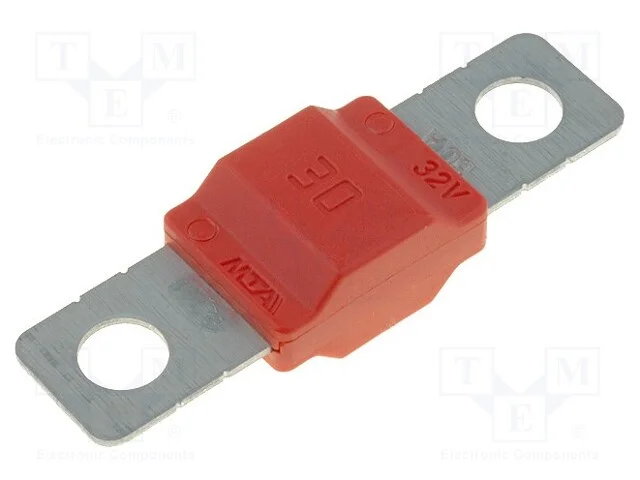 Fusível: Baixa Tensão, 30a, 32vdc, Automotivo, 40mm, Midival
