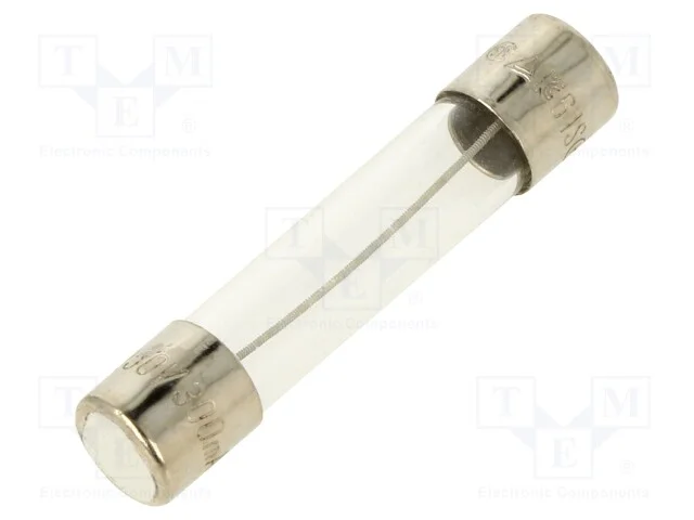 Fusível: baixa tensão, retardado, 300mA, 250VAC, .