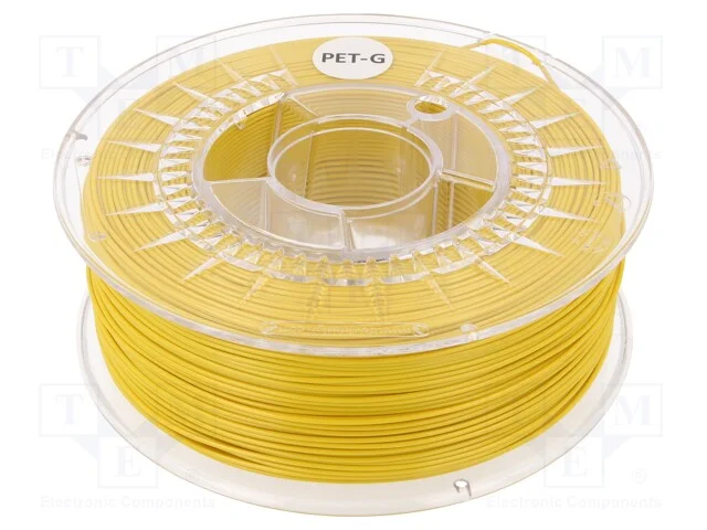 Filamento: Pet-G, : 1,75mm, Amarelo, 220÷250c, 1kg