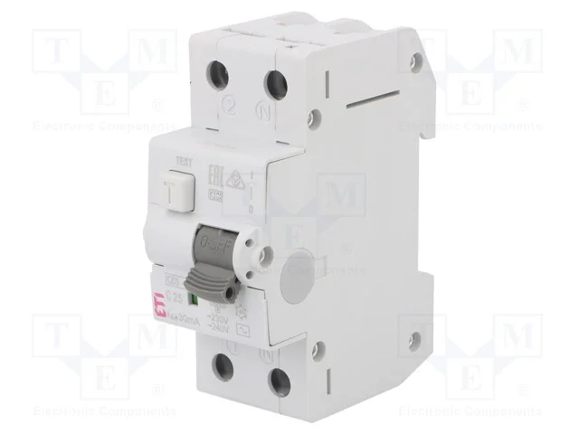 Interruptor de Circuito Diferencial, Inom: 25a, Polos: 2, Ip20