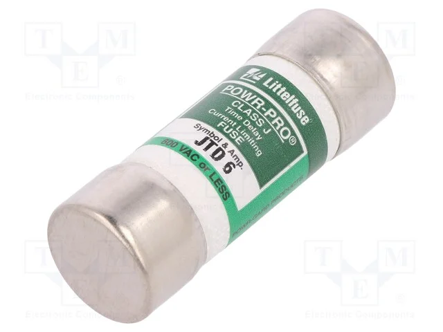 Fusível: Baixa Tensão, Retardado, 6a, 600vac, 300vdc, Industrial