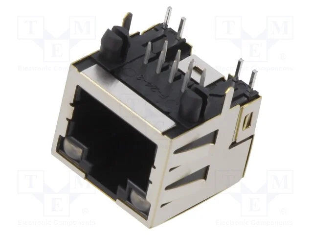 Tomada, RJ45, PIN: 8, blindadas,com d&iacute;odo LED, Si.