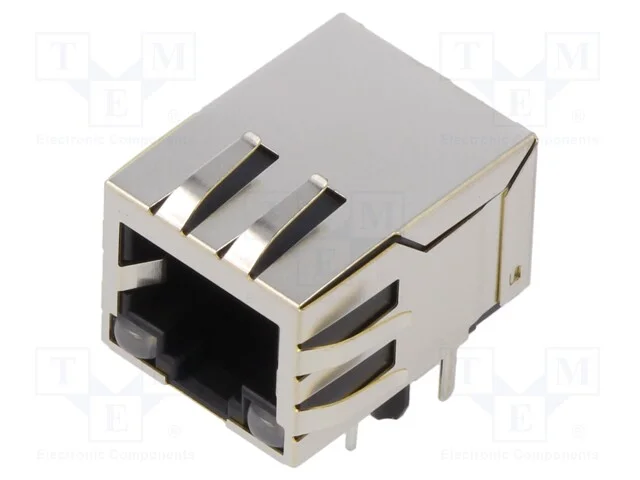 Tomada, RJ45, PIN: 8, blindadas,com d&iacute;odo LED, Si.