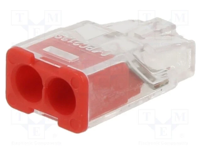 Conector rápido, aperto de molas, 2,5mm2, 450V, 2.