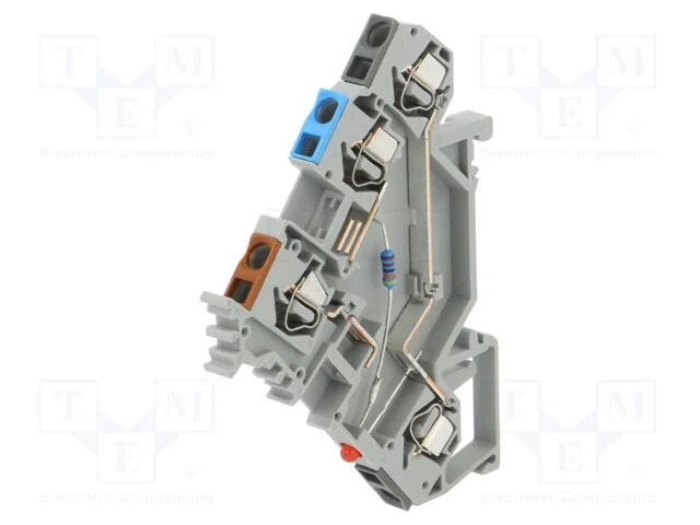 Conector: de carril, faixas: 3, braçadeiras: 4, c.