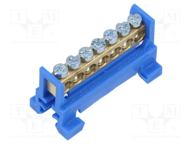 Conector: bloco terminal, 16mm2, faixas: 1, braça.